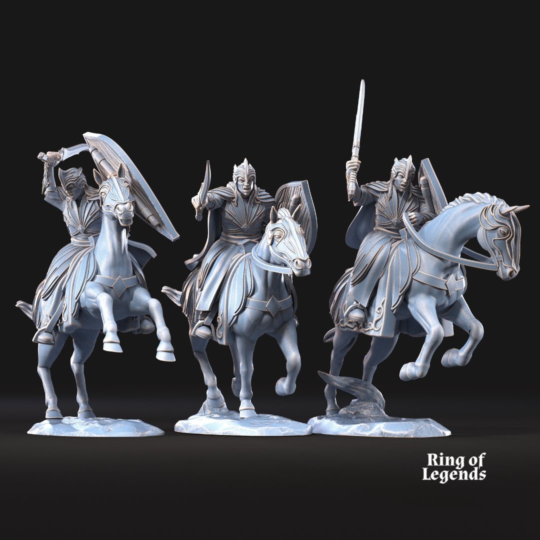 6x Caballería de los Elfos Galanthir - Elfos Galanthir