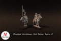 Mounted Hornblower And Banner Bearer 2