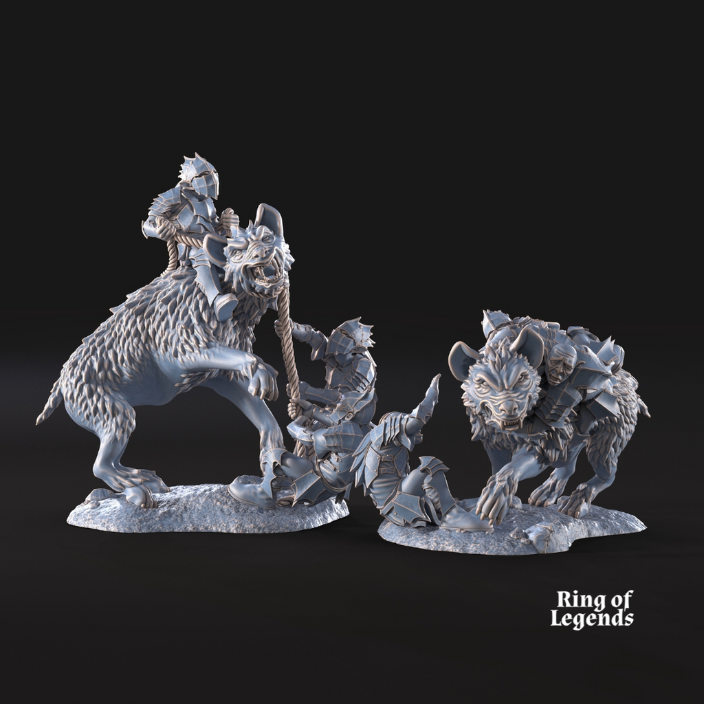 2x Wolf riders tamers - Goblins of Cave