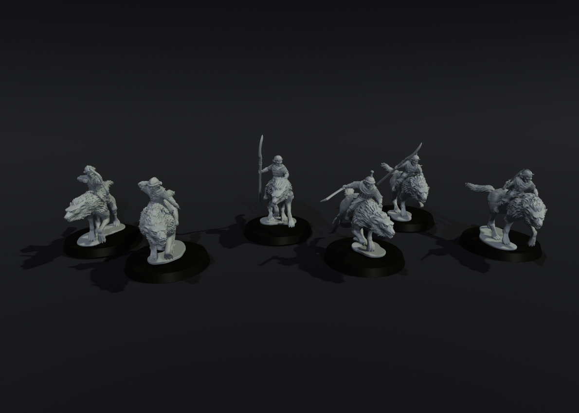 6 Orc Wolf Riders