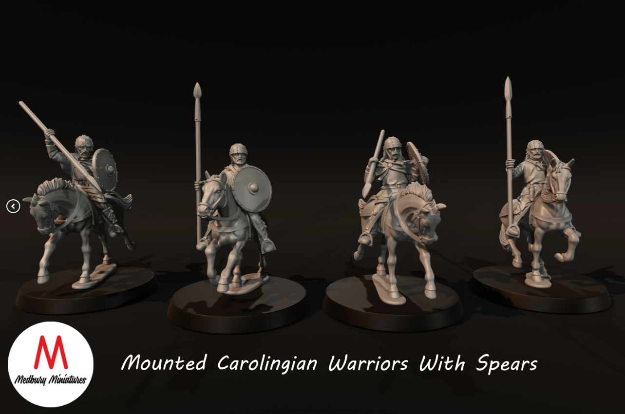 Mounted Carolingian Warriors With Spears