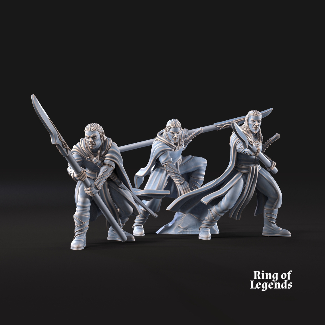 6x Forest Guardians Spearmen - Galanthir Elves