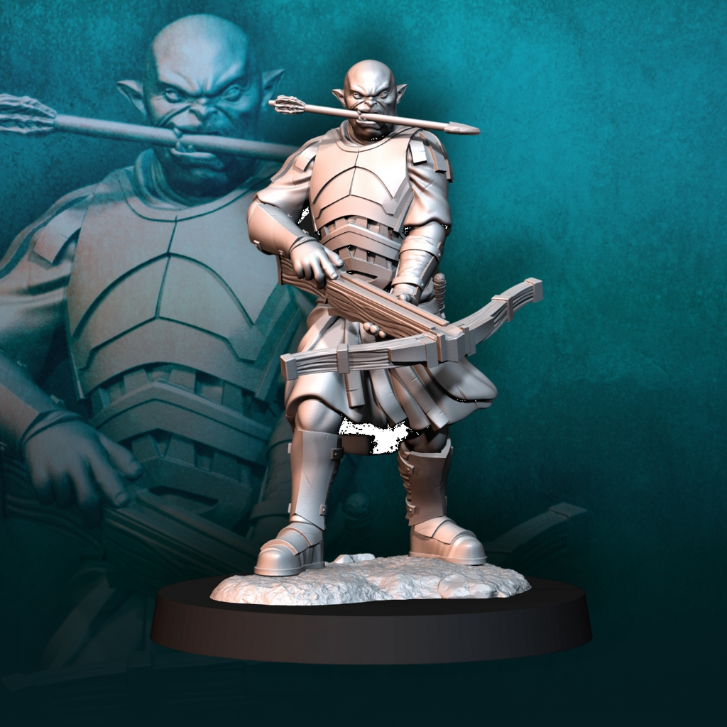 Blood-Handed Captain on Foot with Crossbow