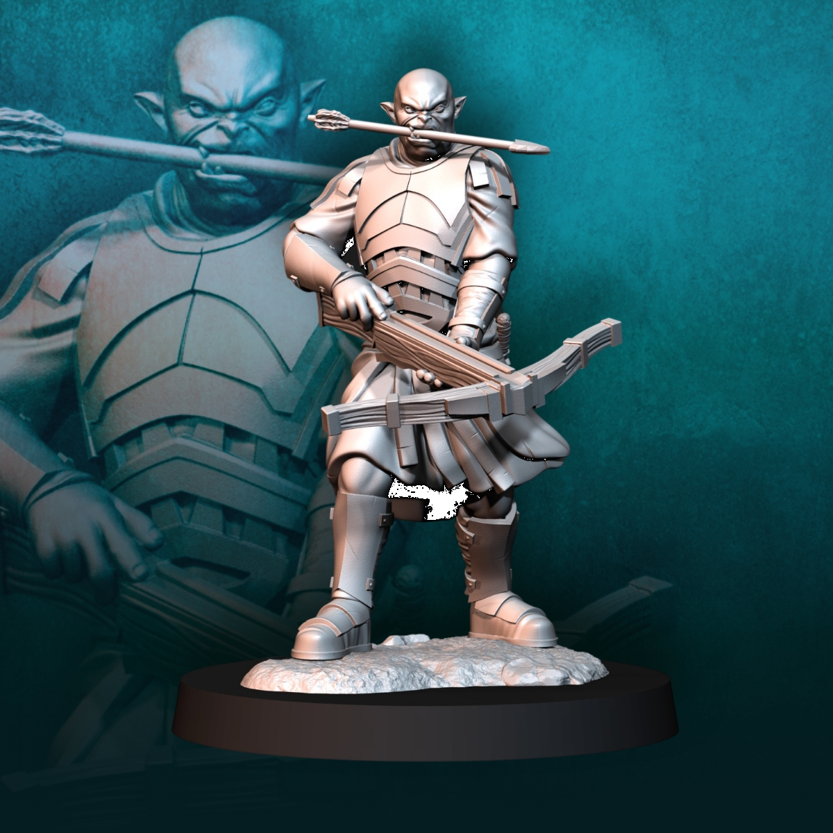 Blood-Handed Captain on Foot with Crossbow
