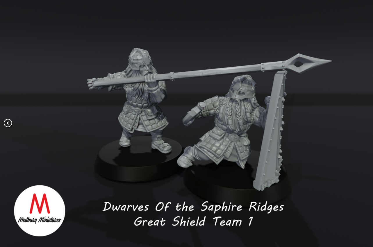 Dwarves of the Saphire Ridges Great Shield Team 1