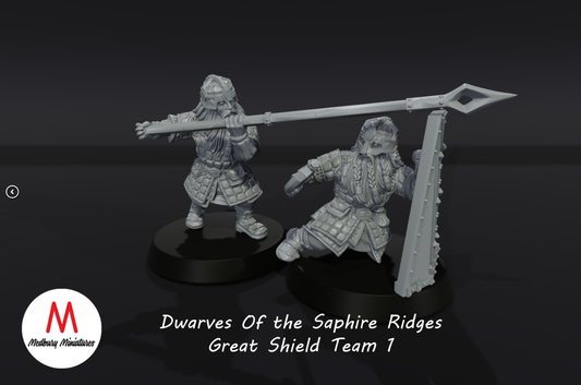 Dwarves of the Saphire Ridges Great Shield Team 1