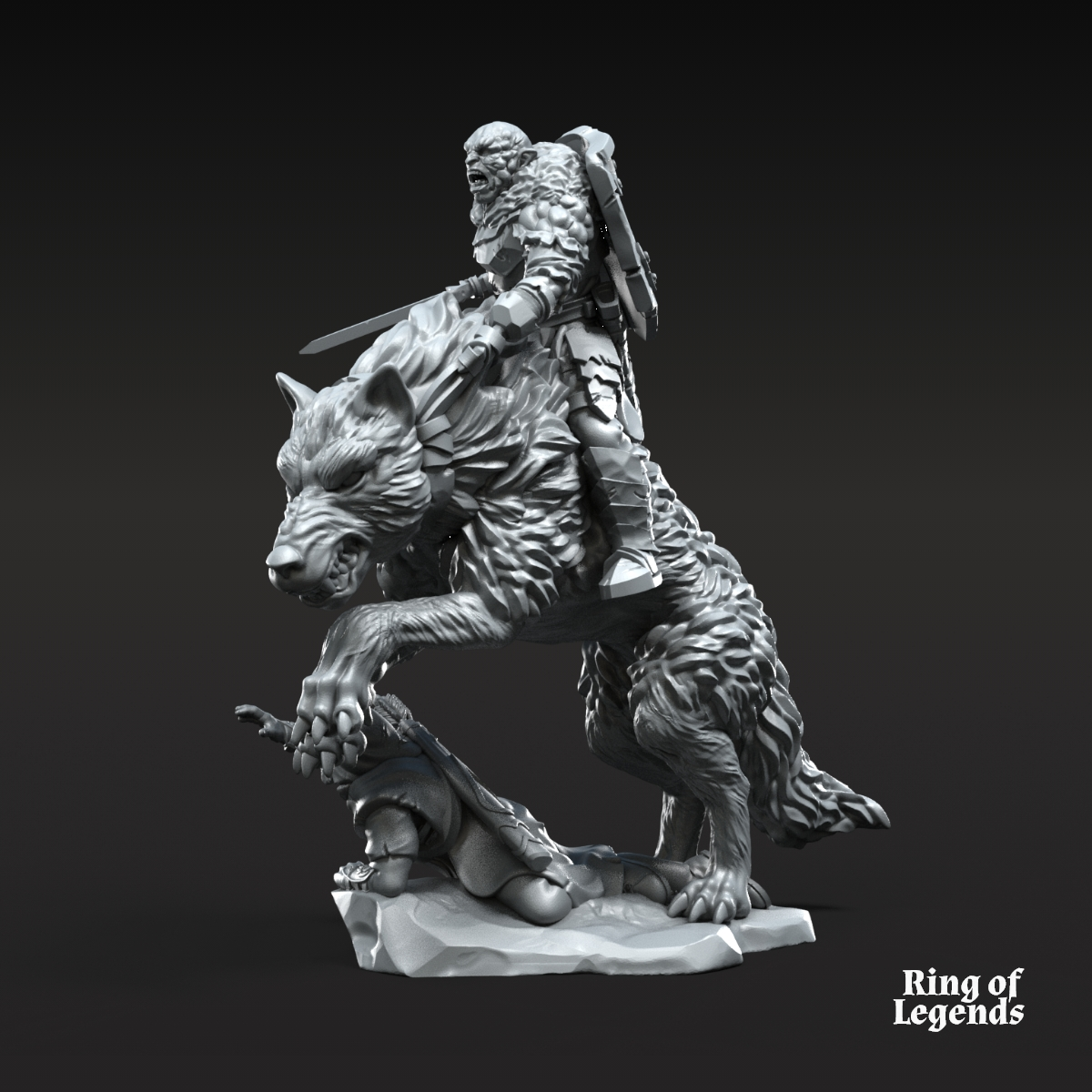 Kovrog, Orc Lord Commander ft and mtd