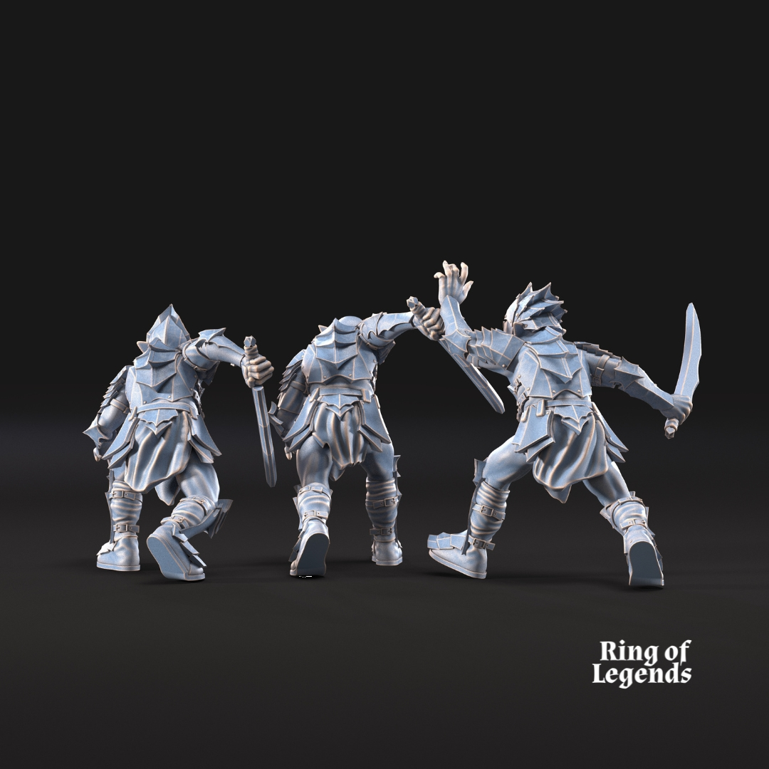 3x Goblins con espadas - Peana no escénica