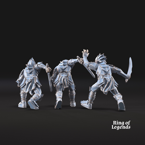 3x Goblins con espadas - Peana no escénica