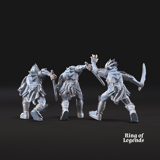 3x Goblins with swords - Non-escenic base
