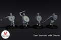 11th century Ceorl Warriors with Swords