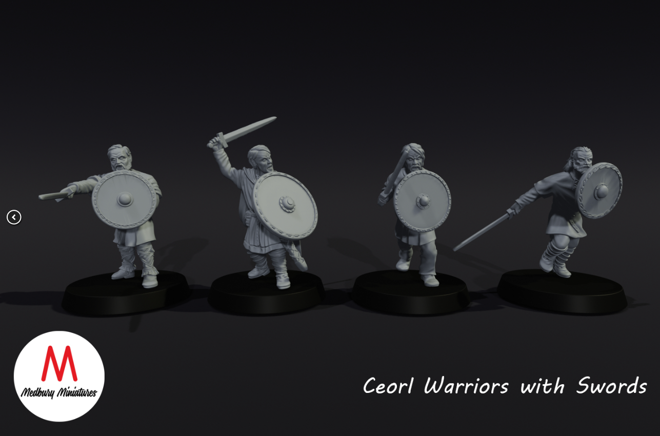 11th century Ceorl Warriors with Swords