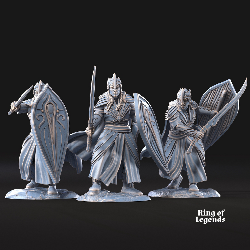 6x Galanthir Elves Sword and Shield - Galanthir Elves