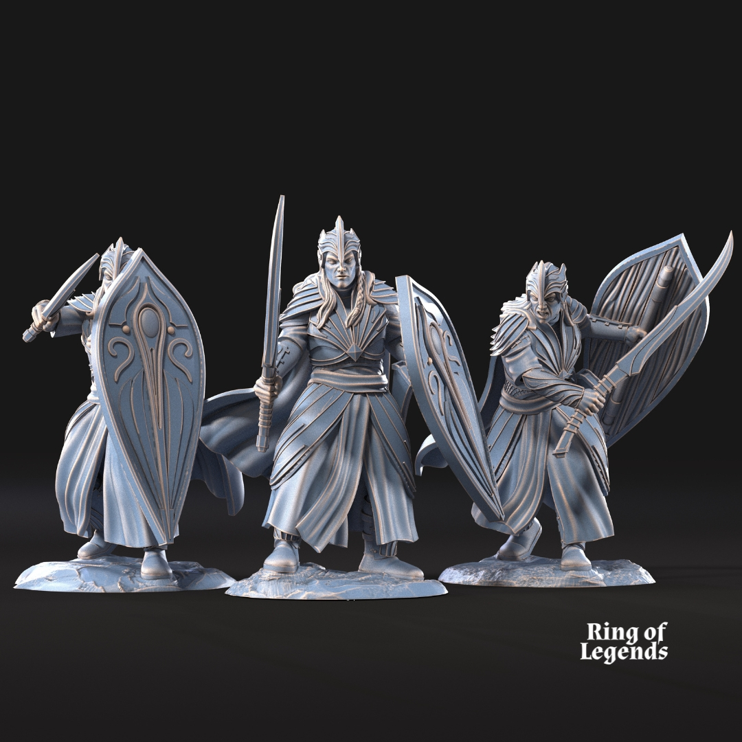 6x Galanthir Elves Sword and Shield - Galanthir Elves