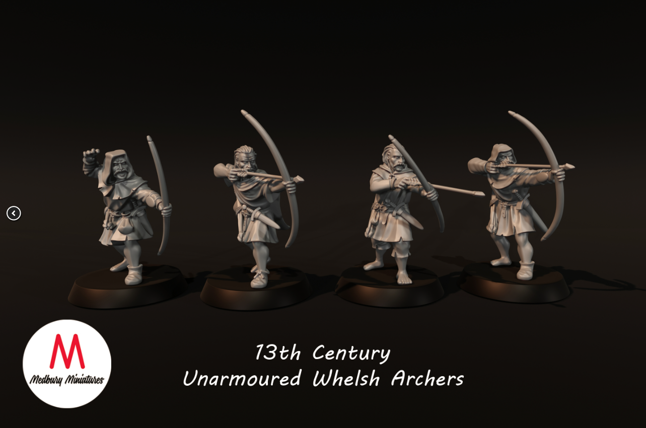 13th Century Unarmoured Whelsh Archers