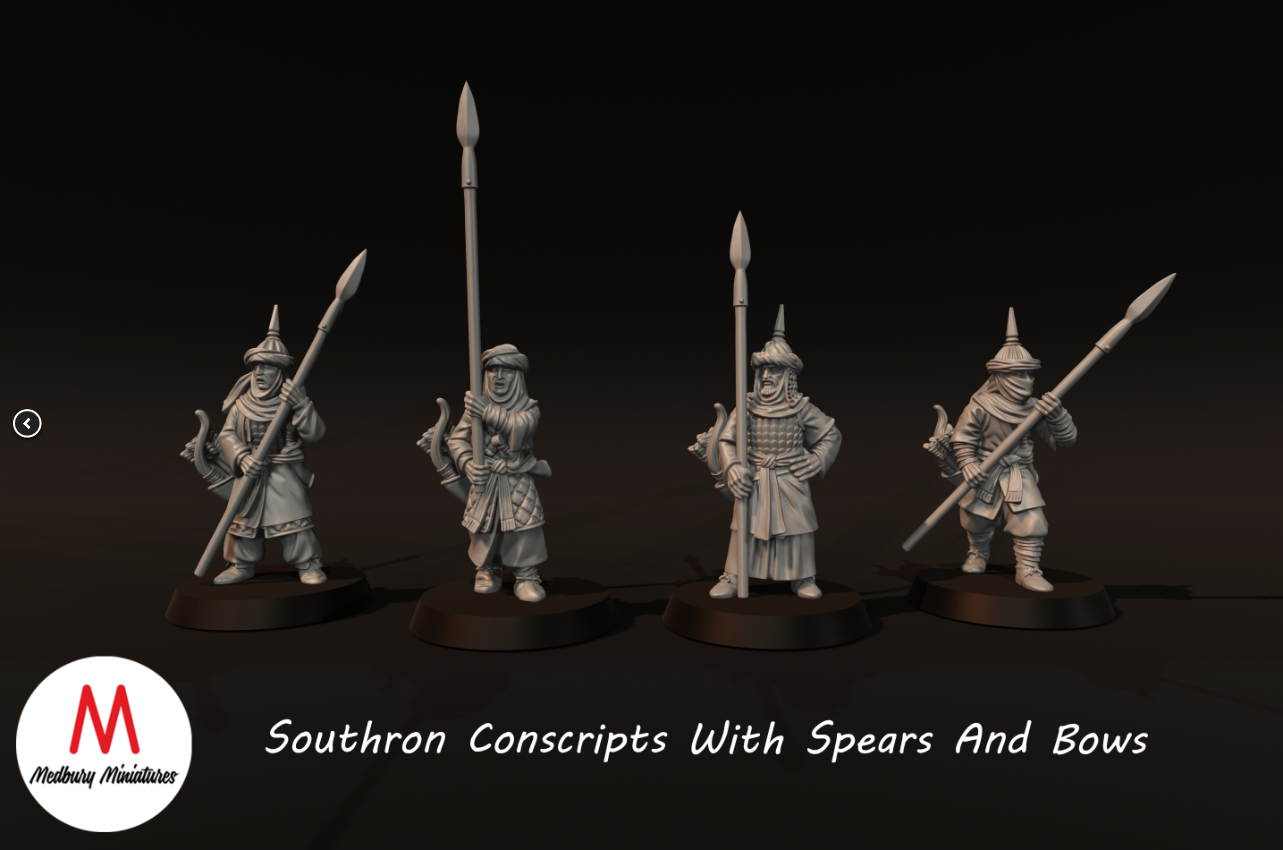 Southron Conscripts With Spears And Bows