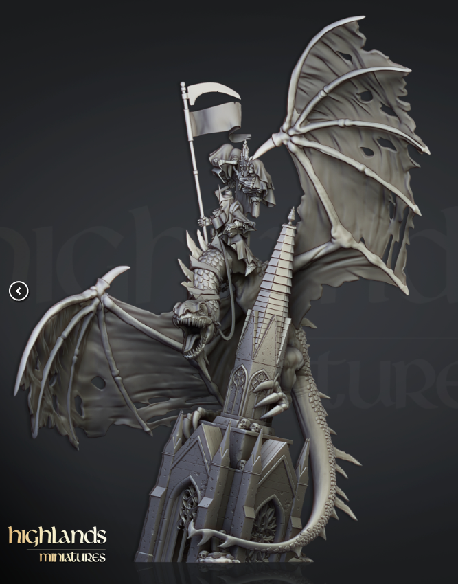 Ezekiel, Lord Necromancer on Flying Monster