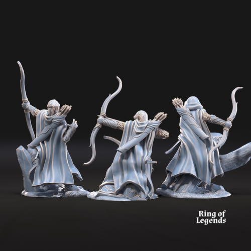 6x Guardianes del bosque con arco - Elfos Galanthir