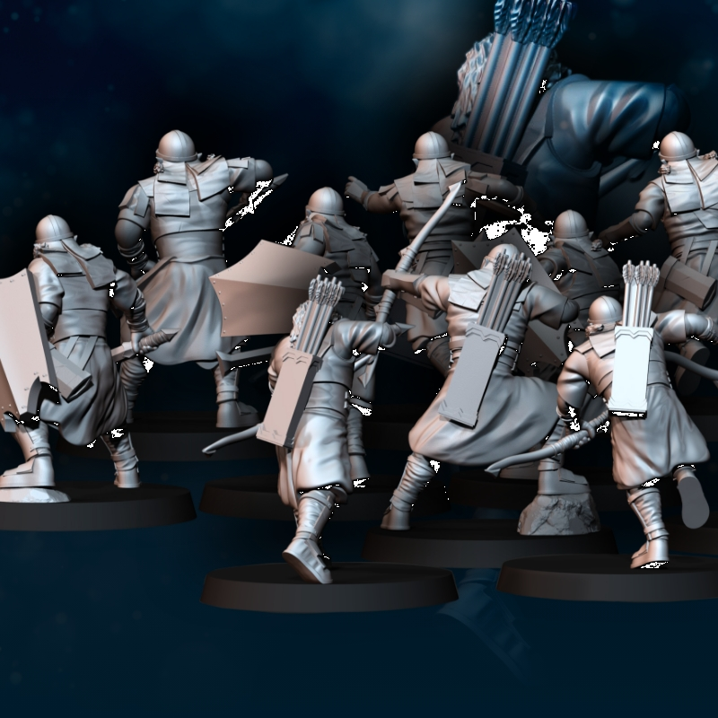 10x Outriders Orcos con manos ensangrentadas