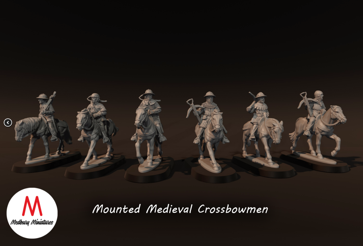 Mounted Medieval Crossbowmen