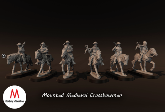 Mounted Medieval Crossbowmen