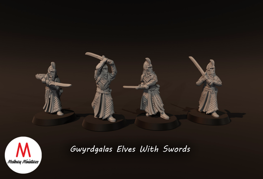 Gwyrdgalas Elves with Swords