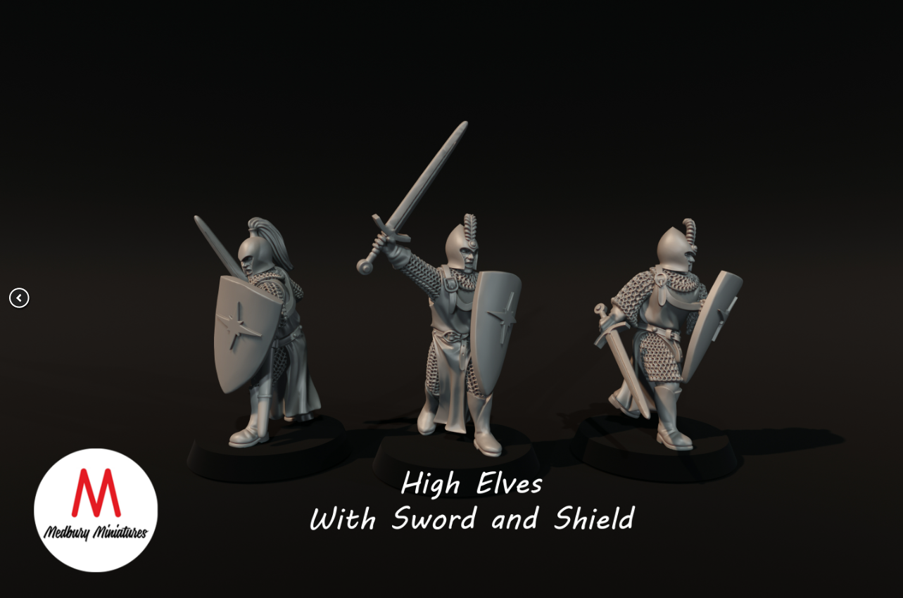High Elves with Sword and shield