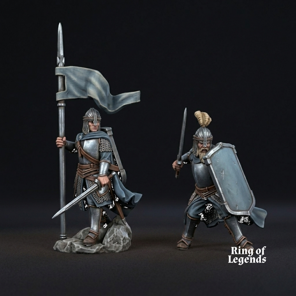 North Humans Command Group (Captain and Standard Bearer)