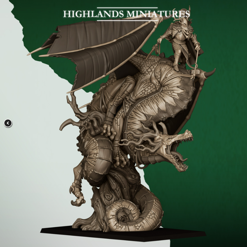 Feral Elf Prince on Feral Dragon