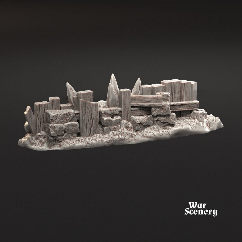 Valla de piedra y madera | Paisaje