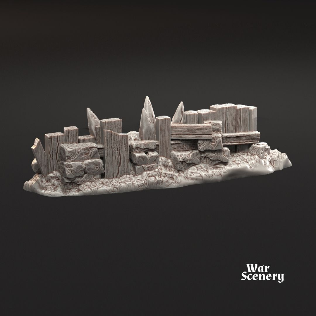 Valla de piedra y madera | Paisaje