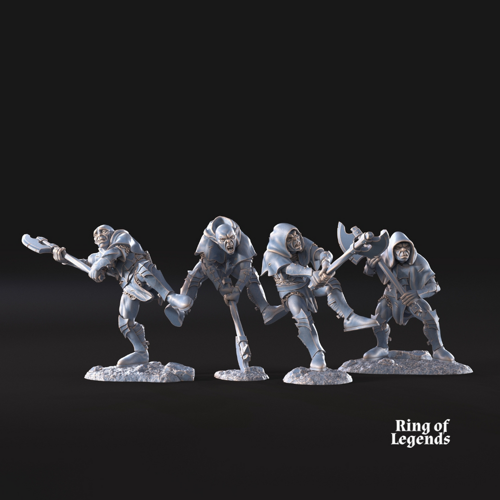 4x Goblins with Axe - Cave Goblins