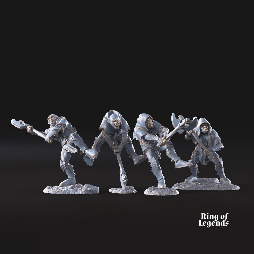 4x Goblins with Axe - Goblins of Cave