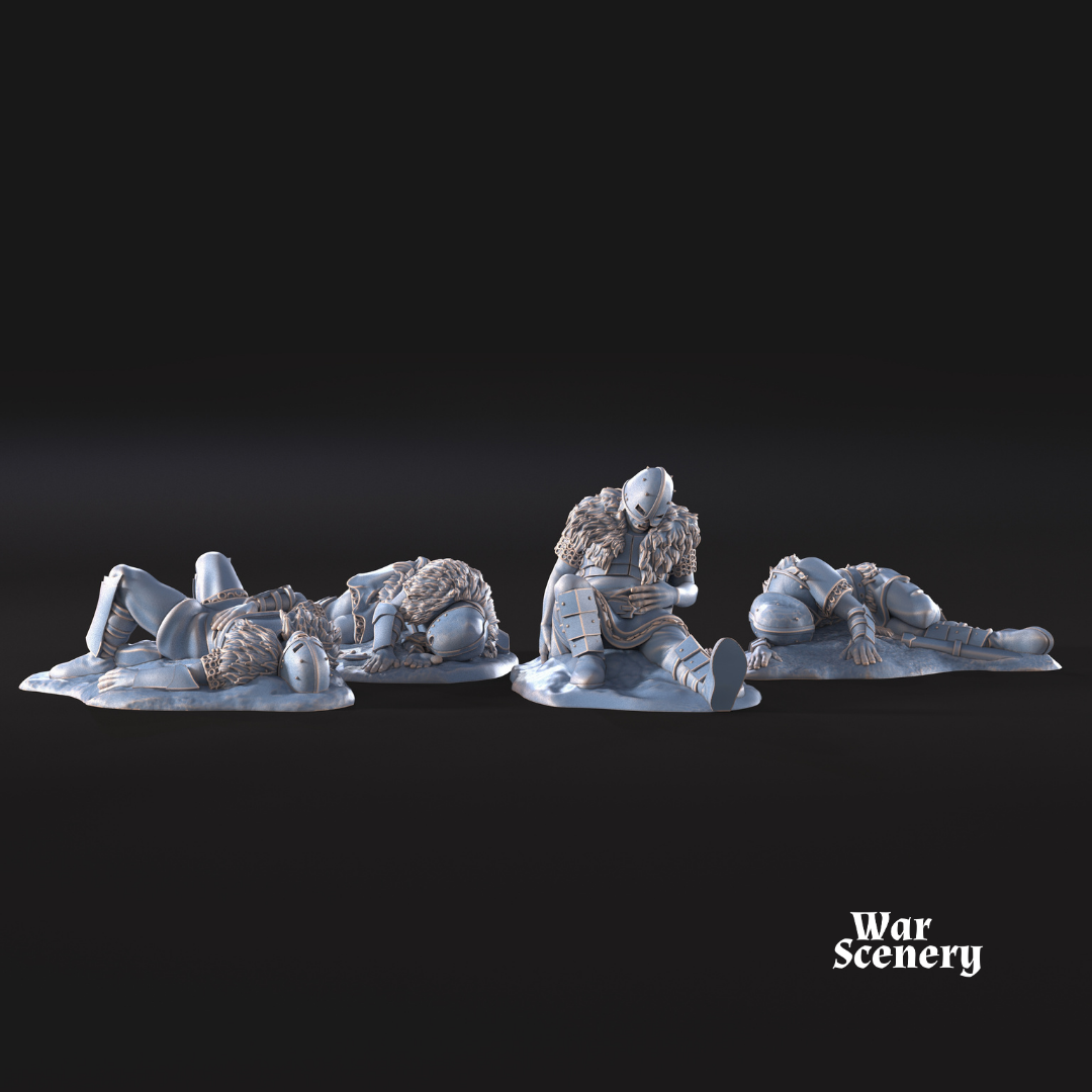 4 orcos de baja - Escenografía