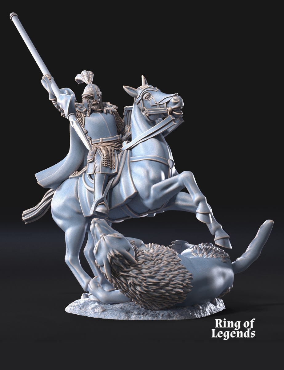 North Warrior Captain with Spear Shield