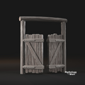 Valla de madera Entrada | Escenario