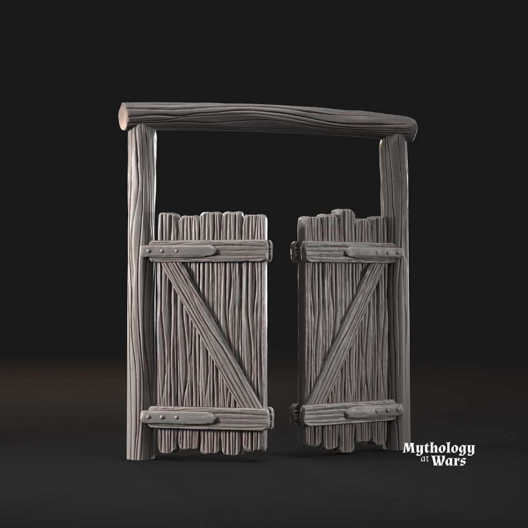Valla de madera Entrada | Escenario