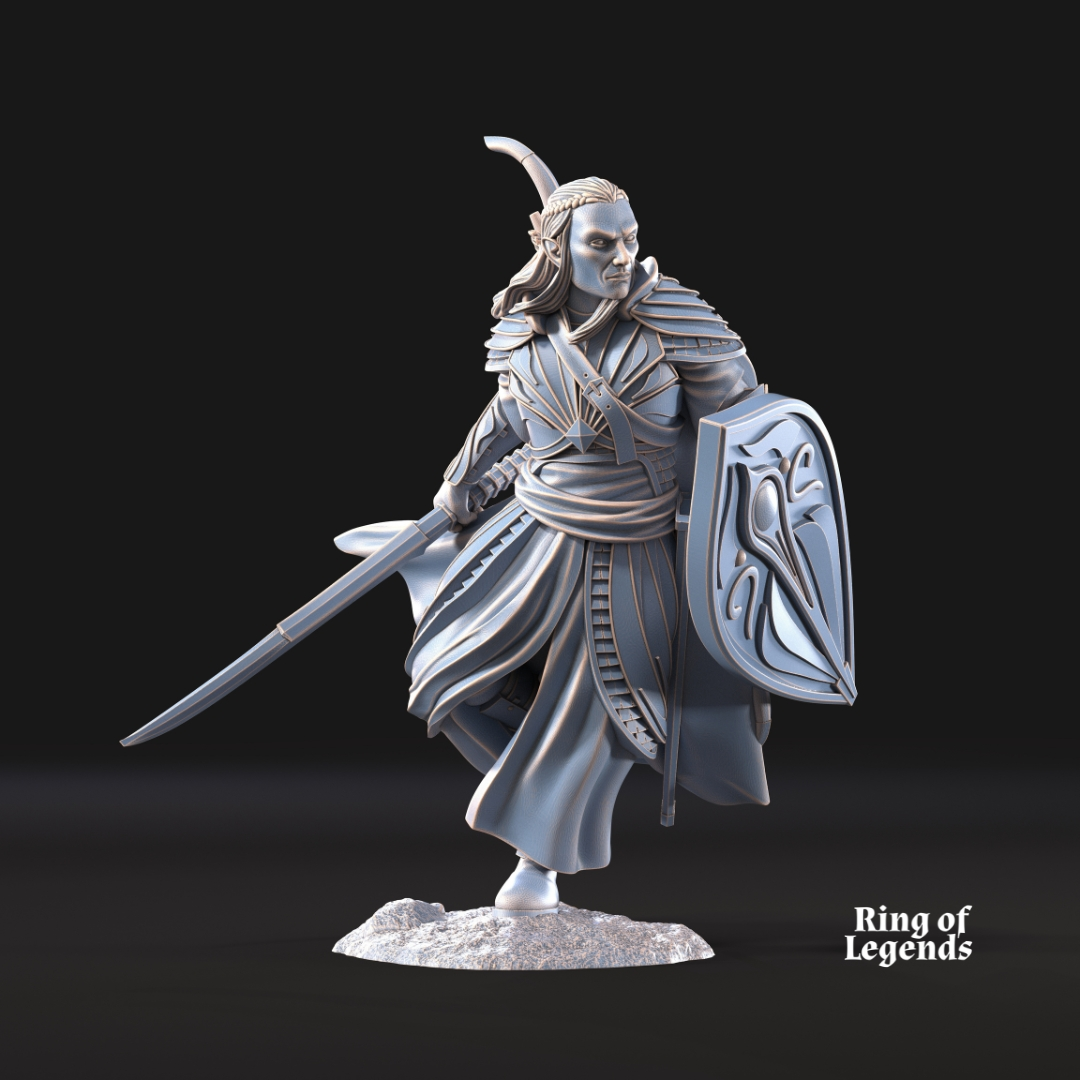 Captain of Galanthir on foot - Galanthir Elves