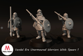 Vendel Era Unarmoured Warriors With Spears 1