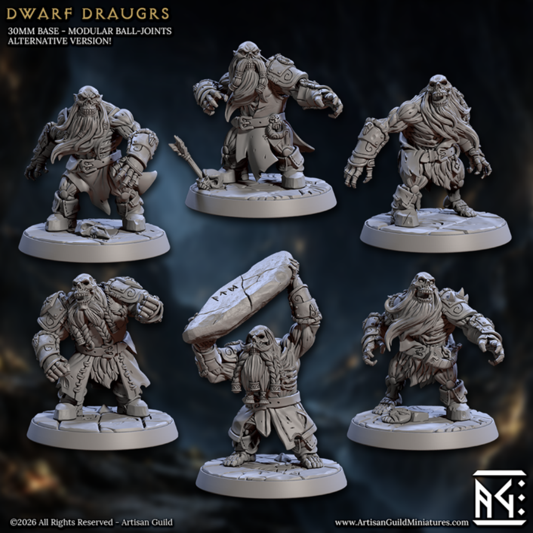Draugr Enano Alternativo (6 Miniaturas)