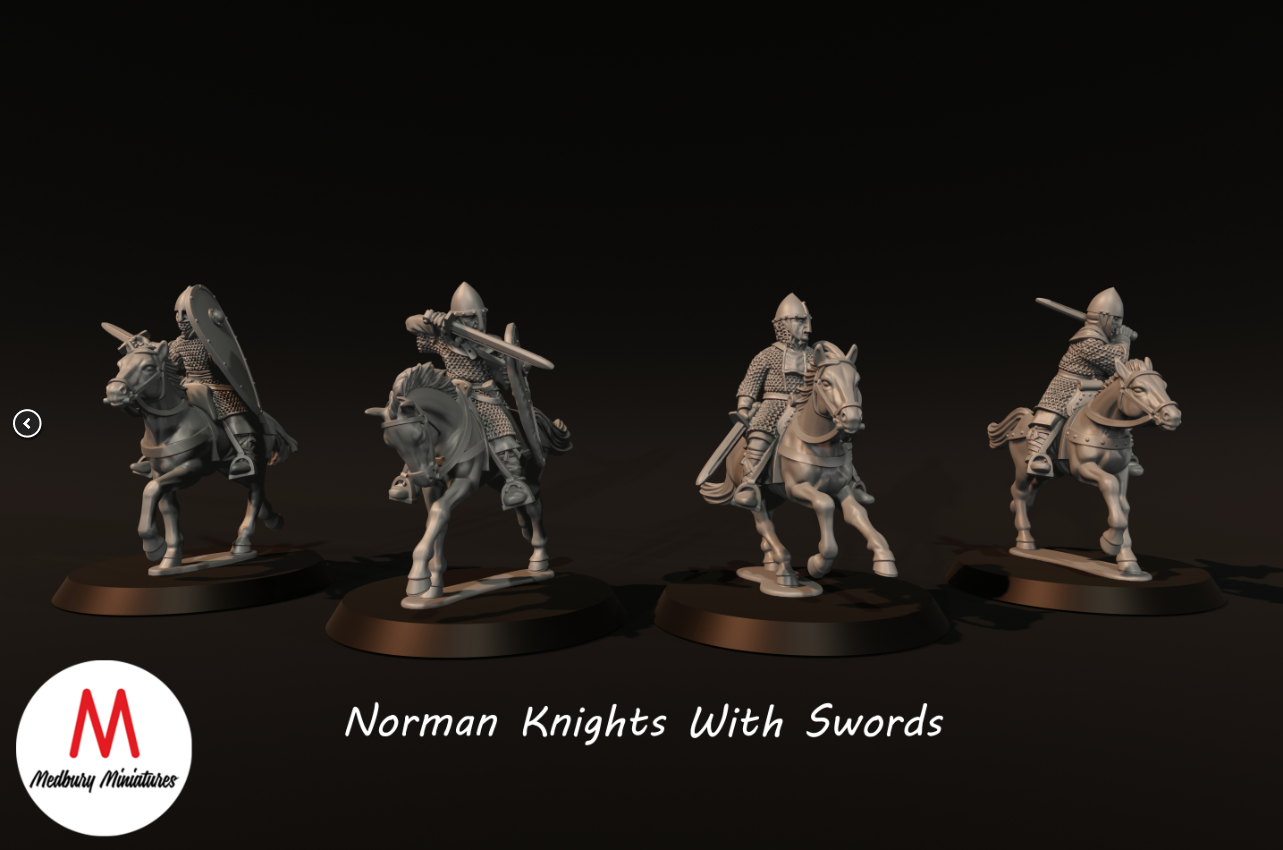 Norman Knights With Swords