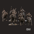 6x jinetes warg solo con jabalina - Ciudad Oscura de Morlok