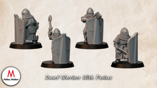 Dwarf Warriors With Pavises