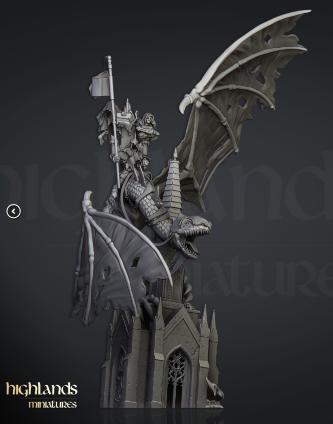 Ezekiel, Lord Necromancer on Flying Monster