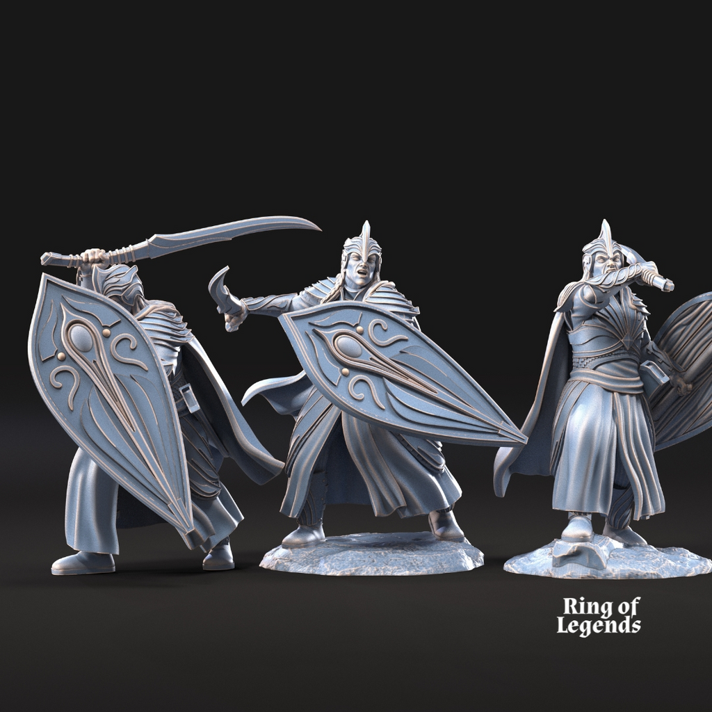 6x Galanthir Elves Sword and Shield - Galanthir Elves