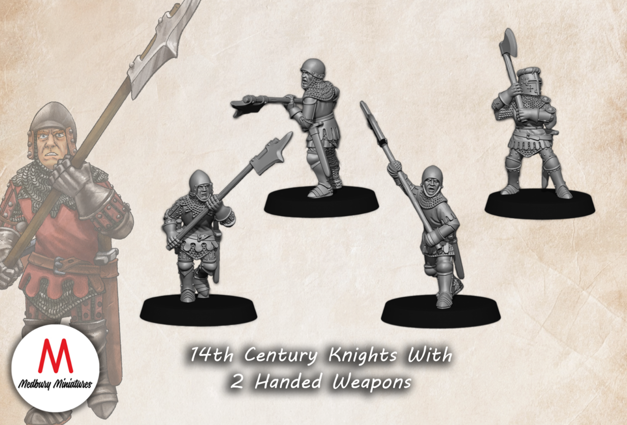 14th Century Knights With Hand Weapons