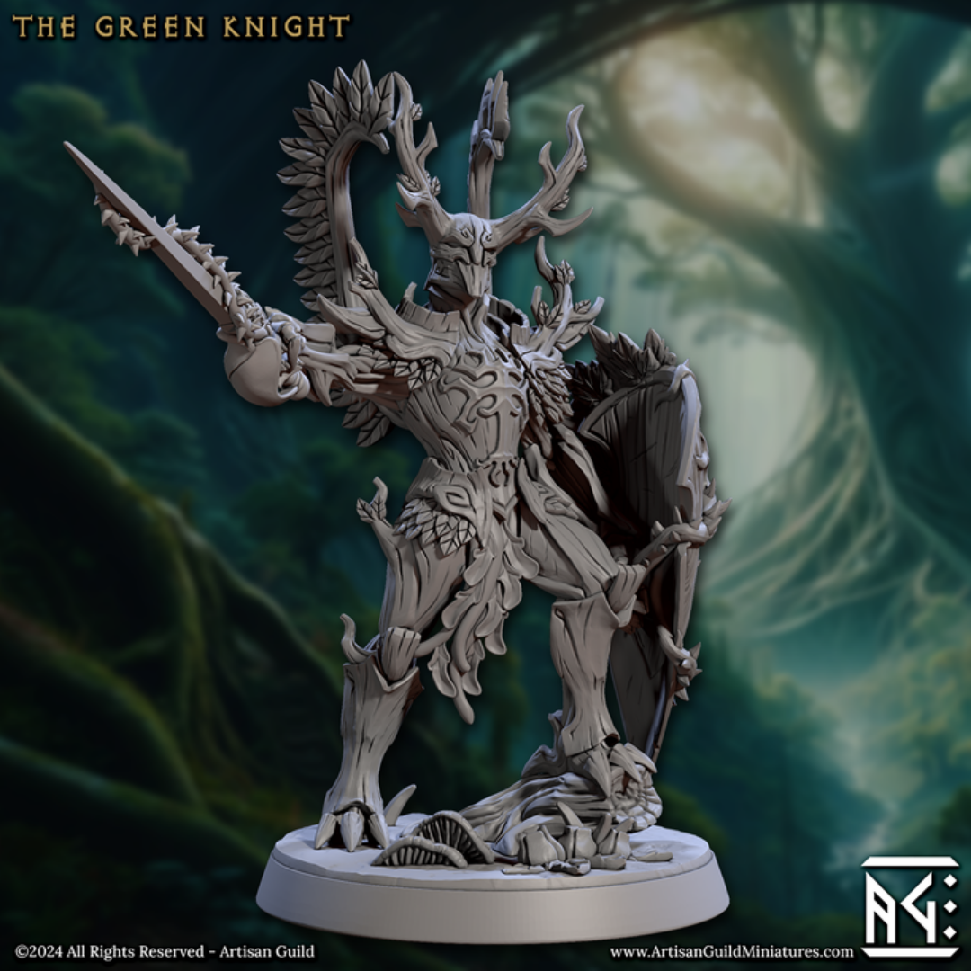 Espadachín de la Corteza Spriggan - El Caballero Verde