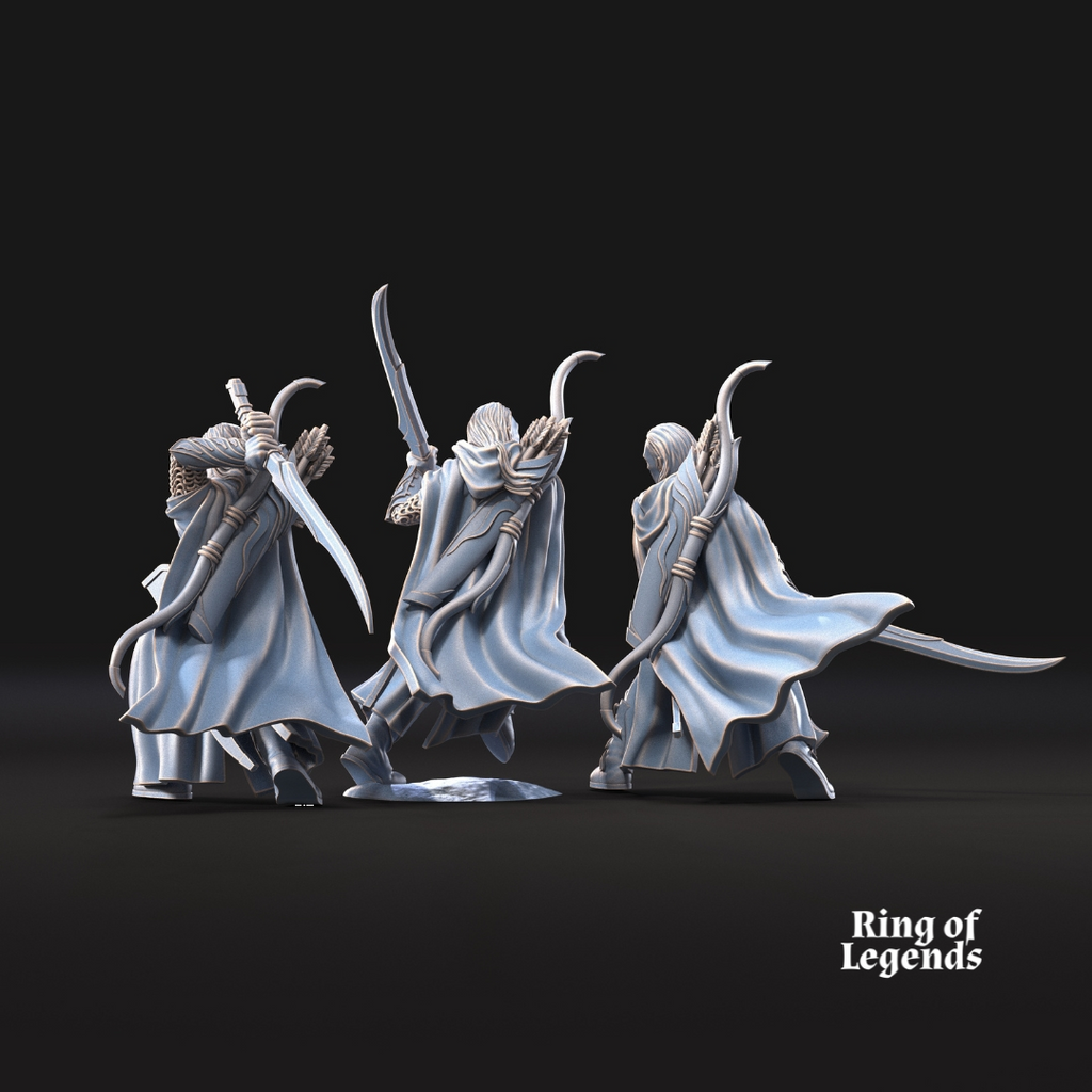 6x Guardianes del bosque con espada - Elfos Galanthir
