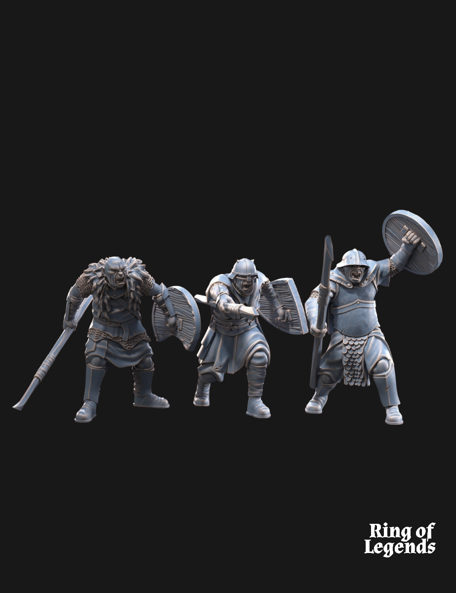 6x Murloc Orcs with spear (Old regular orcs)