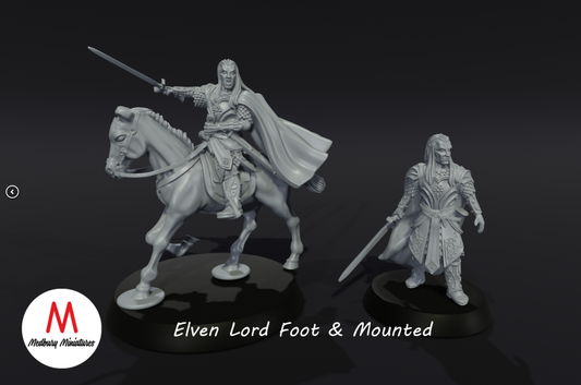 Elven Lord Foot & Mounted